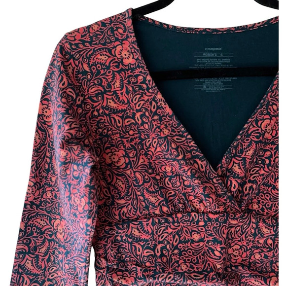 PATAGONIA NWOT MARGOT IRONWORKS DRESS ORGANIC COTTON SPANDEX 3/4 SLEEVE |  SMALL - Picture 3 of 9